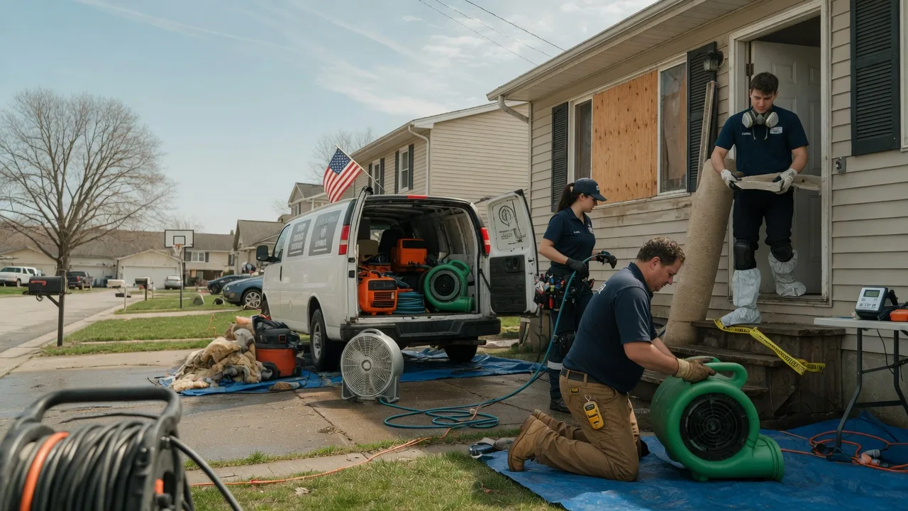 Water Damage Restoration in Grissom Arb, IN near me